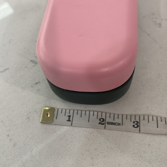 Kate spade sunglasses case - like new . Pink and green with gold trim - Picture 8 of 10